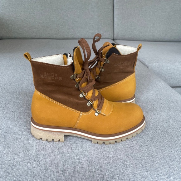 *PRICE DROP* Saute Mouton Suede + Wool-lined Ankle Boots - Size 40 / 9 - EUC - Picture 5 of 16